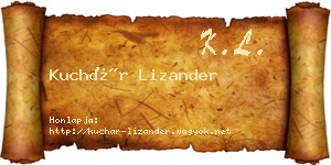 Kuchár Lizander névjegykártya